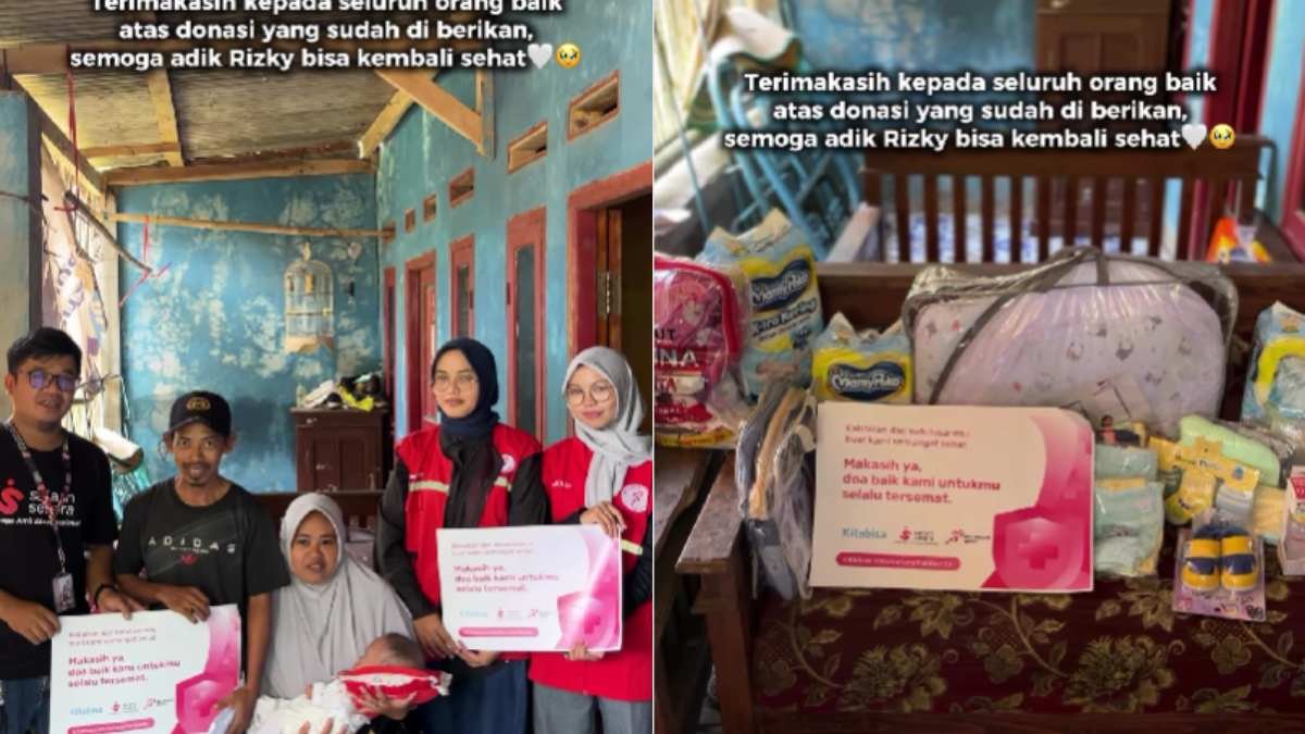 Secercah Harapan untuk Rizky, Relawan Gesit Bekasi Salurkan Donasi untuk Bayi Pejuang Hidrosefalus di Bekasi